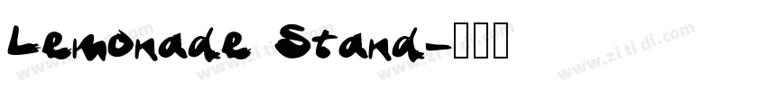 Lemonade Stand字体转换